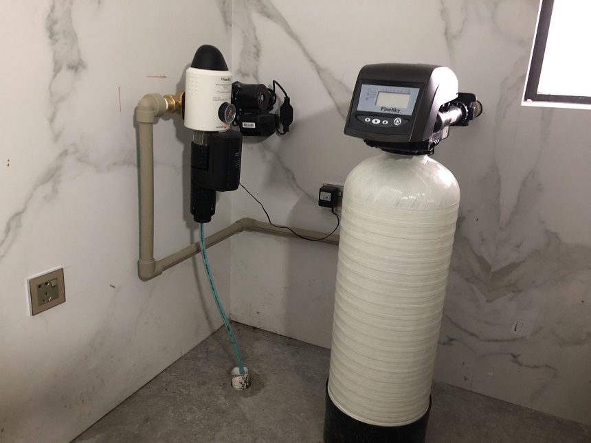 ‌深圳幸福里客户安装前置过滤器+中央净水器案例
