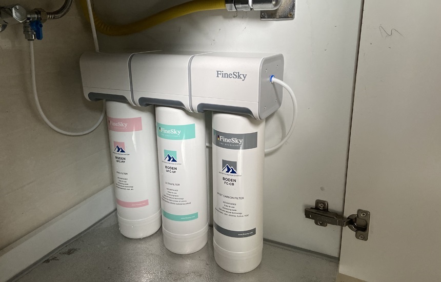 上海闵行区星河湾净水器安装-前置过滤器+超滤净水器